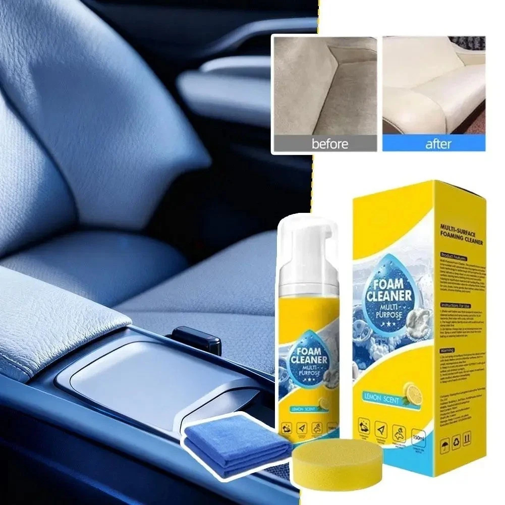 4-in-1 Multi-Enzyme Foam Cleaner, Deep Cleaning Spray for Car Kitchen Bathroom.