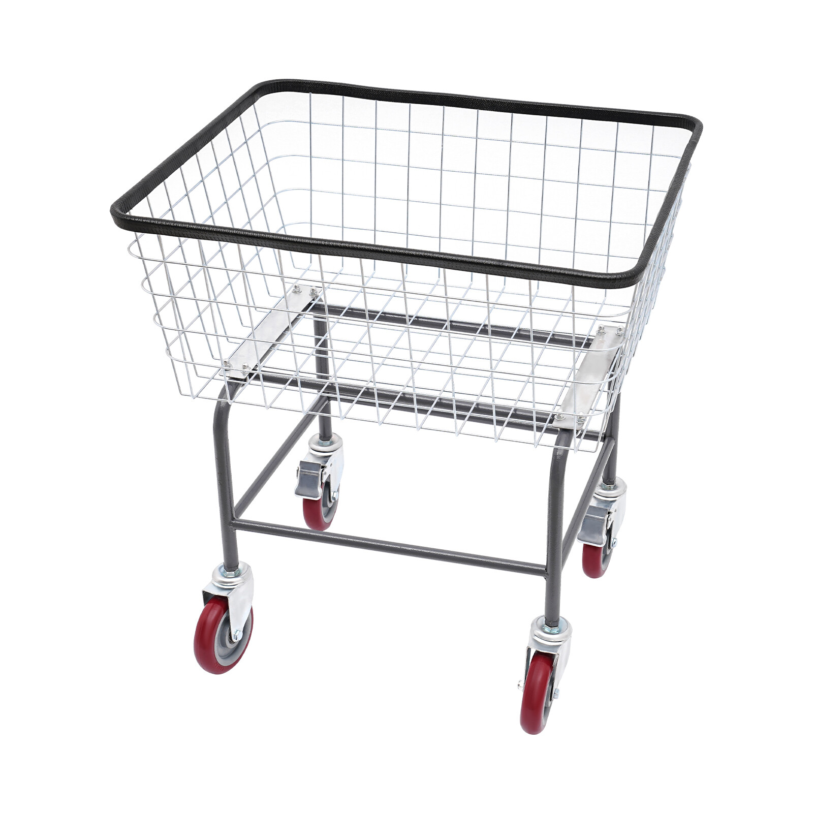 Steel Wire Laundry Cart Laundry Basket Commercial Laundry Cart With Wheels