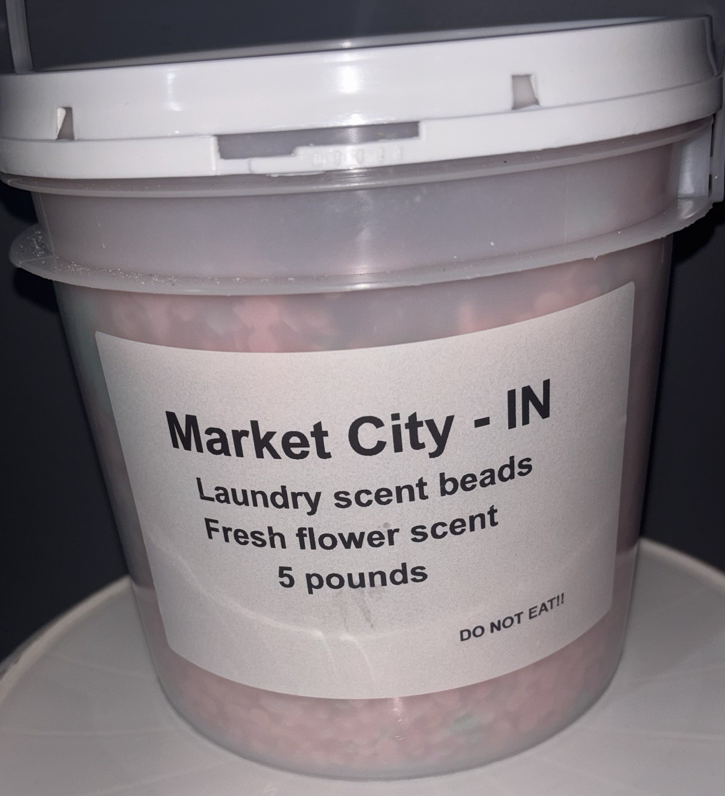 LAUNDRY SCENT BEADS 5 Pounds BUCKET fresh flower Scent 🌺 Fast Shipping 👍