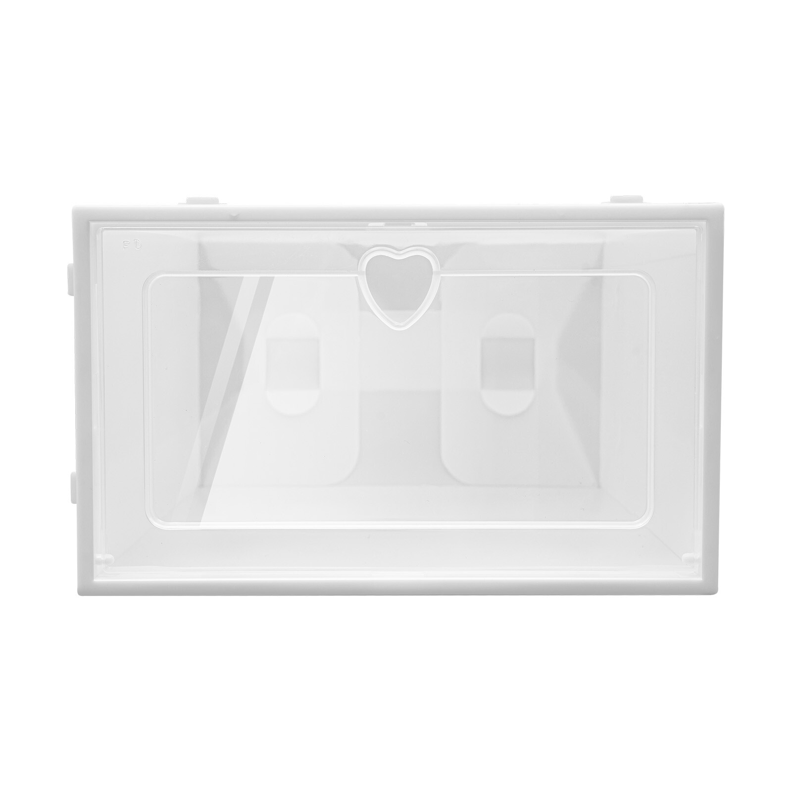 20pcs Stackable Shoe Storage Box Durable Plastic Sneaker Display Case Organizer