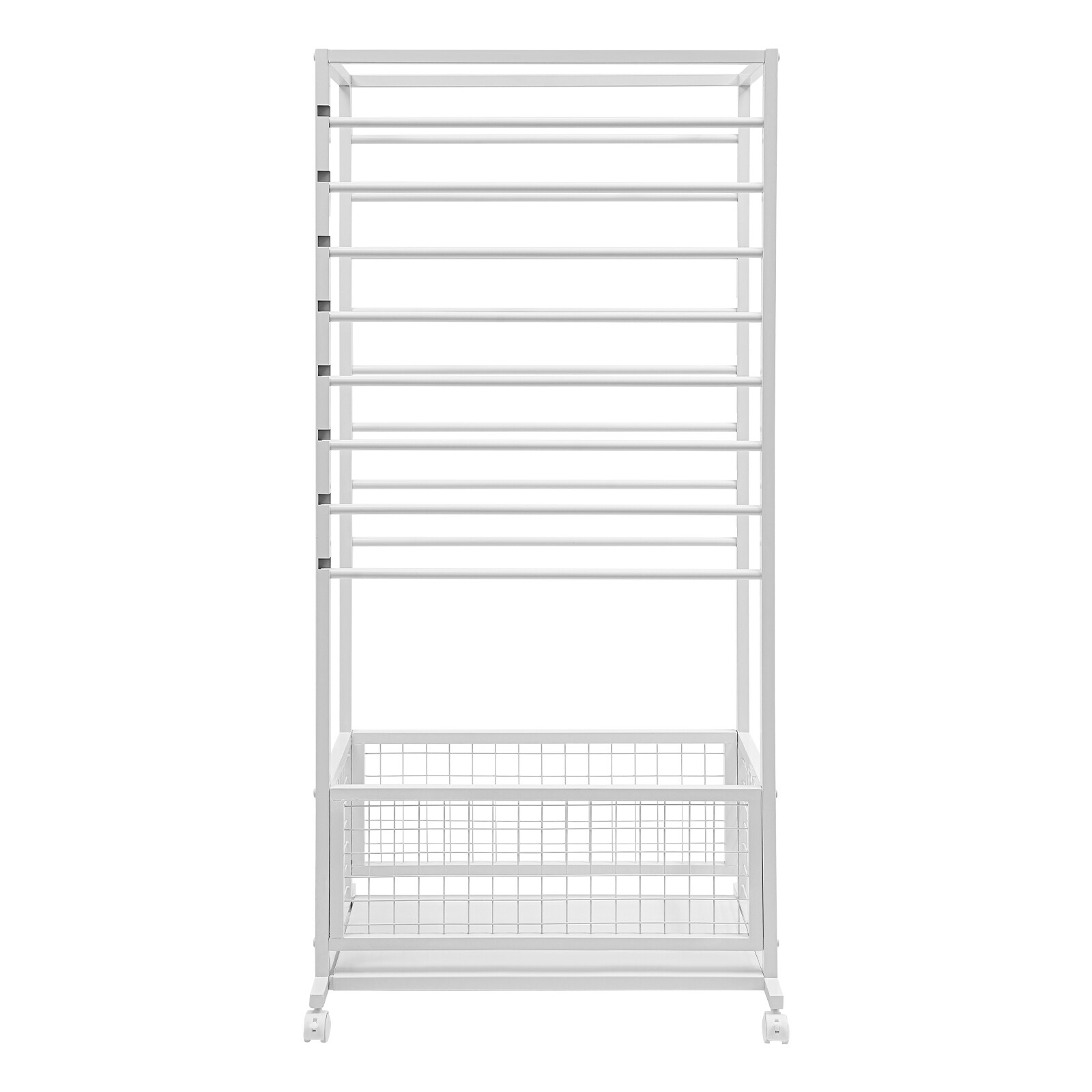 16-Layer Organizer Rack, Storage Shelf, Floor Standing Ribbon Display Rack