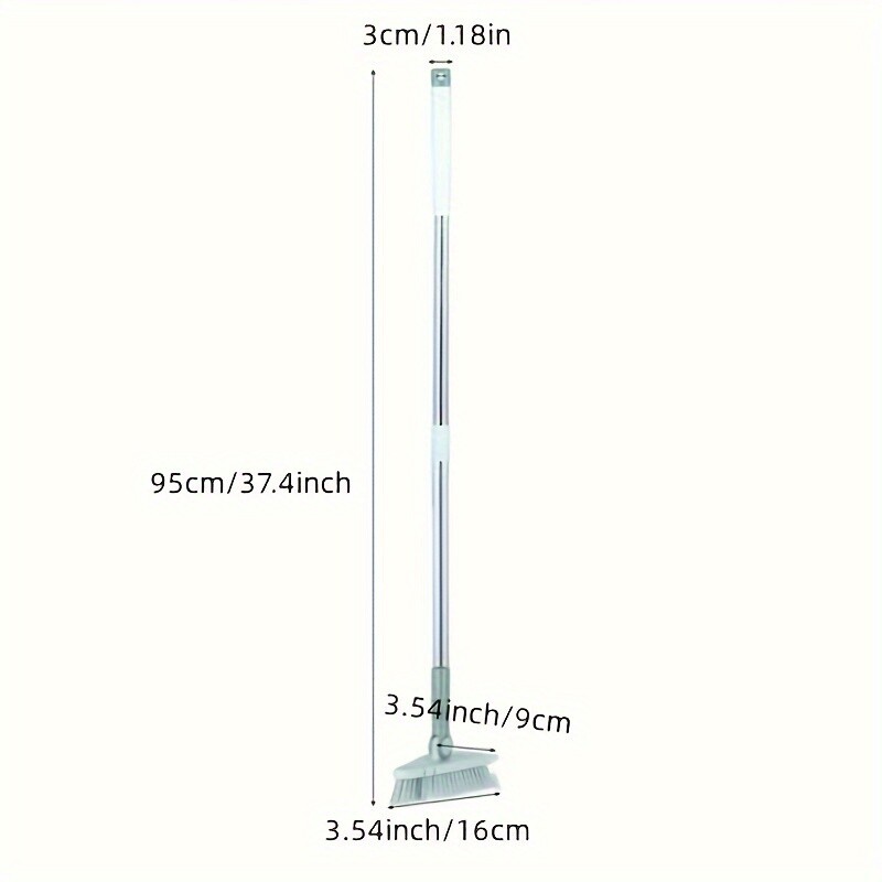 37” Long Handle Shower Cleaning Brush Tub Tile Scrubber for Bathroom Cleaning