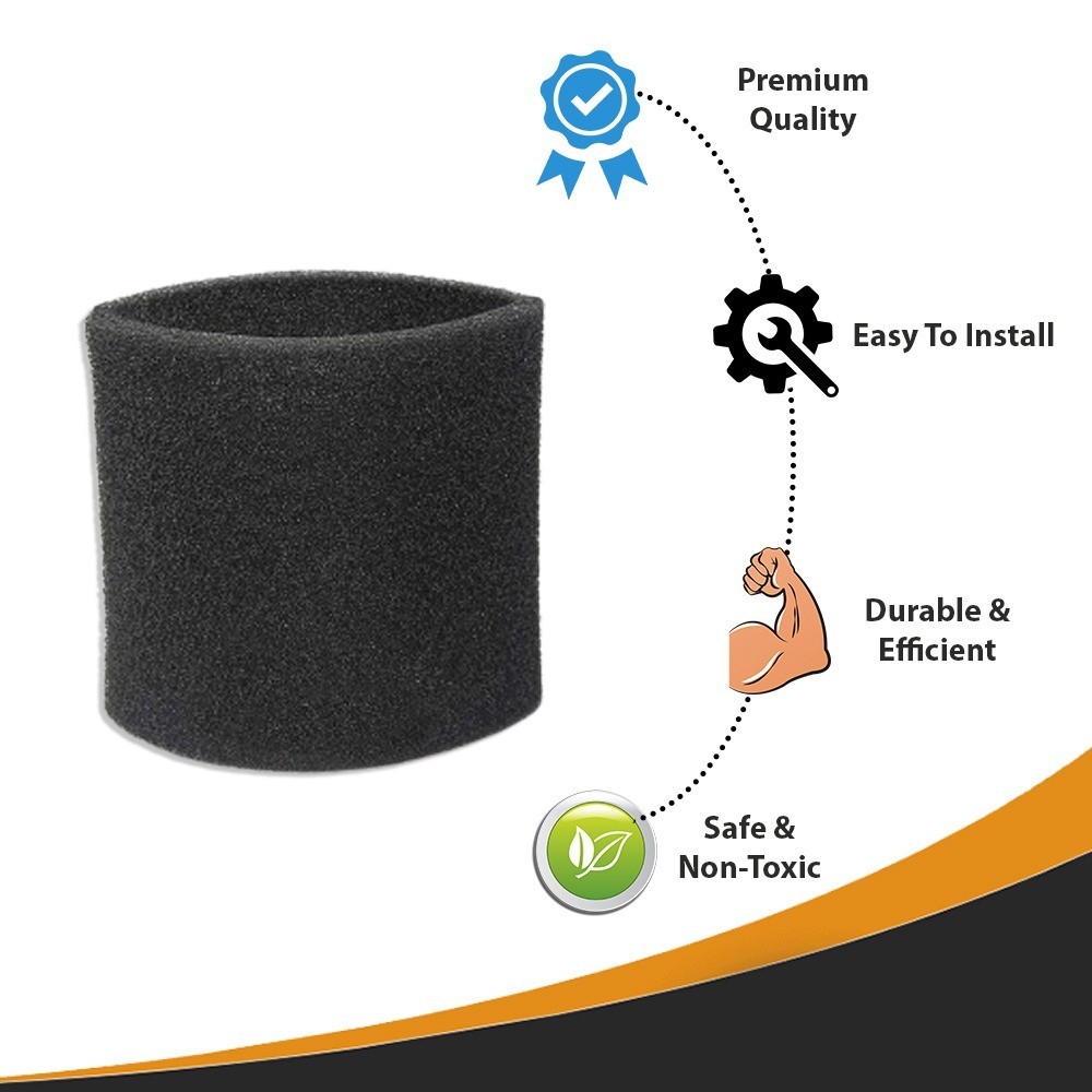 Foam Filter Sleeve Fits Fits For Shop Vac Wet Dry Replaces 90585 9058500 90585-0