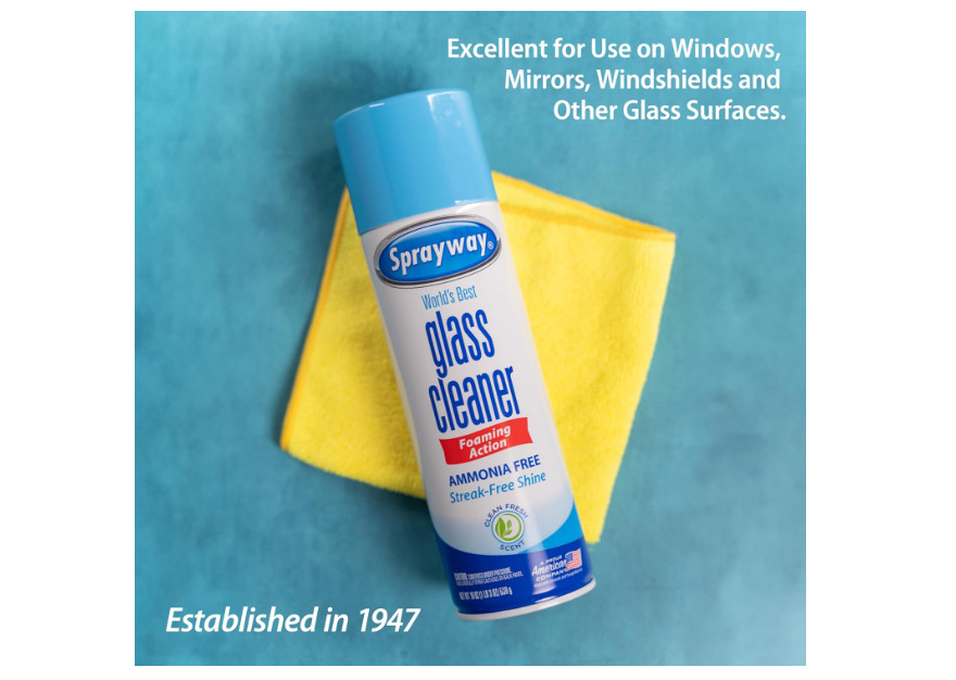 Sprayway Foaming Glass Cleaner 19 Oz Pack of 2 Ammonia Free Streak Free