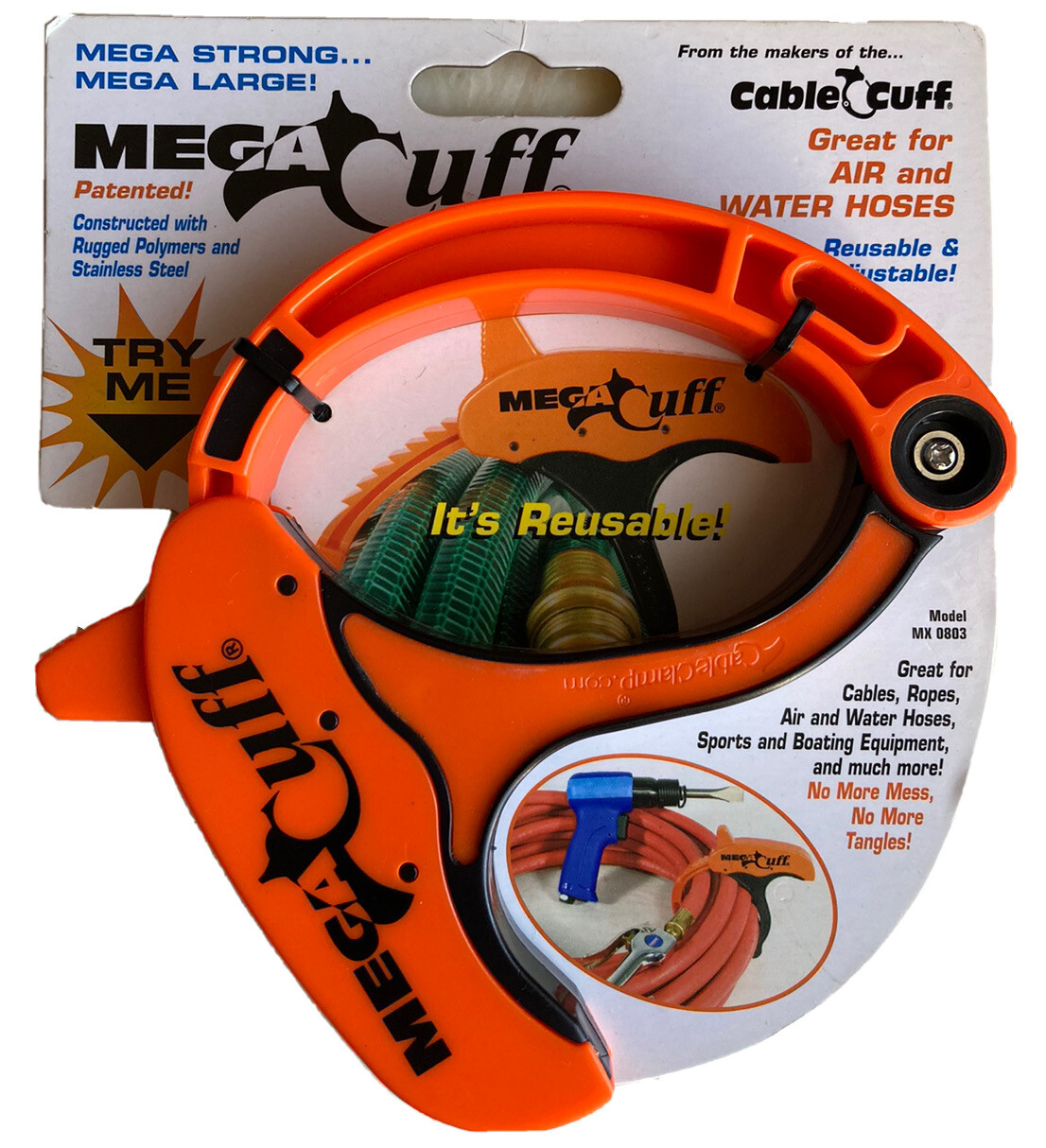 Extra Large Cord CABLE CLAMP cord rope waterhose dj shop garage MEGA CUFF MX0803