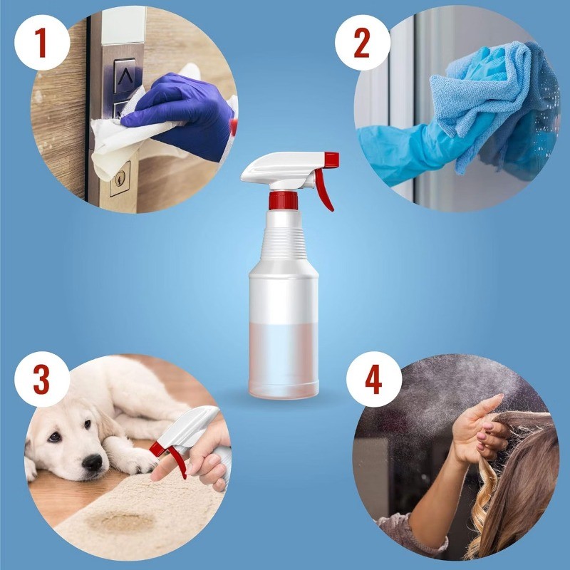 Spray Bottle (4 Pack,16 Oz), Commercial Grade, Industrial, Household Use