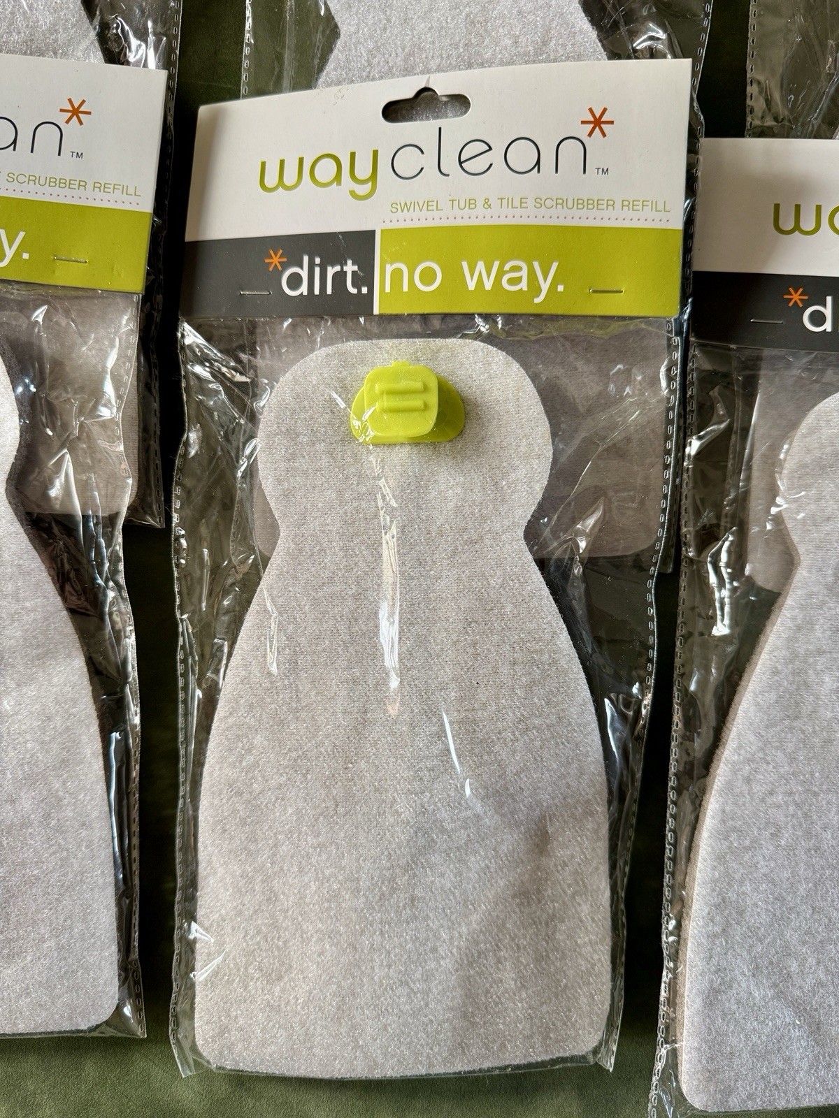 Lot of 6 Casabella Way Clean Swivel Tub & Tile Cleaner Scrubber Refill C Sealed
