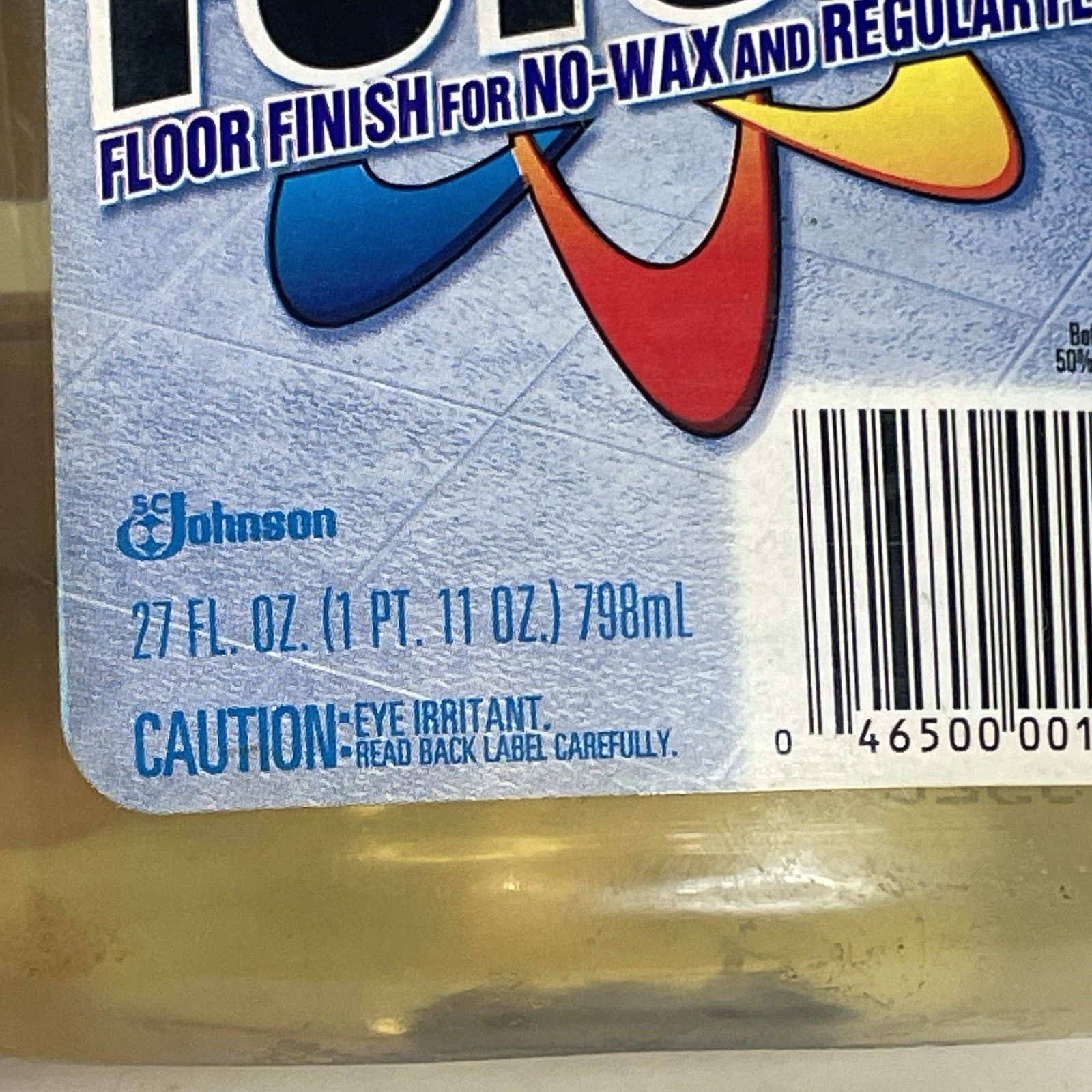 Vintage Future No Wax Floor Cleaner SC Johnson Wax 27 Fl Oz 60% full 1990s 1998