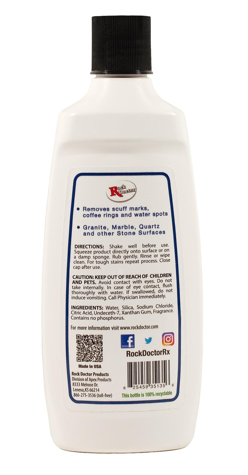 Spot & Ring Remover, Works on Granite, Marble, Countertop & Quartz, Hard Water M