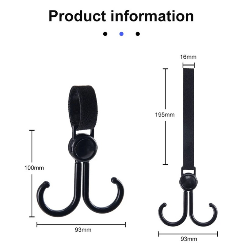 4pcs Universal Car Seat Back Hooks – Interior Hanging Storage Hooks for Bags