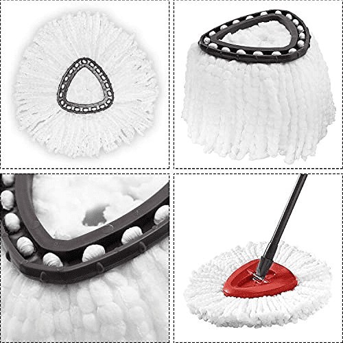 6P Replacement Microfiber Mop HEAD For O-Cedar Spin Mop Easy Clean Wring Refill