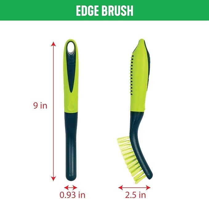 5Pcs Scrub Brush Set Long Handle Cleaning Brushes with Bristles and Comfort Grip