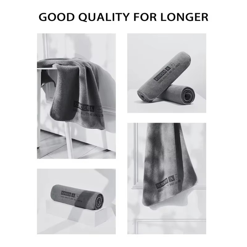 6/1PC High-End Microfiber Car Washing Towel Auto Cleaning Drying Cloth Hemming C