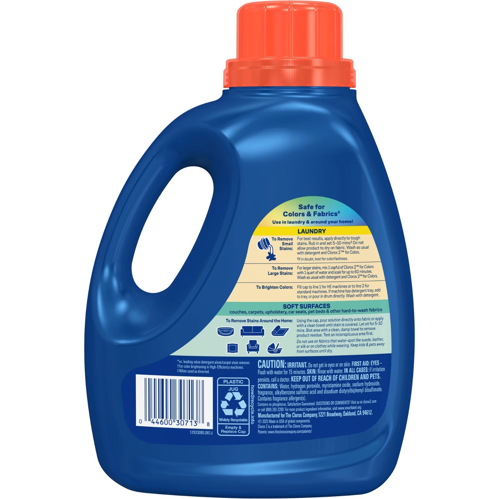 2 for Colors Stain Remover and Laundry Additive Bleach Free Original, 88 oz