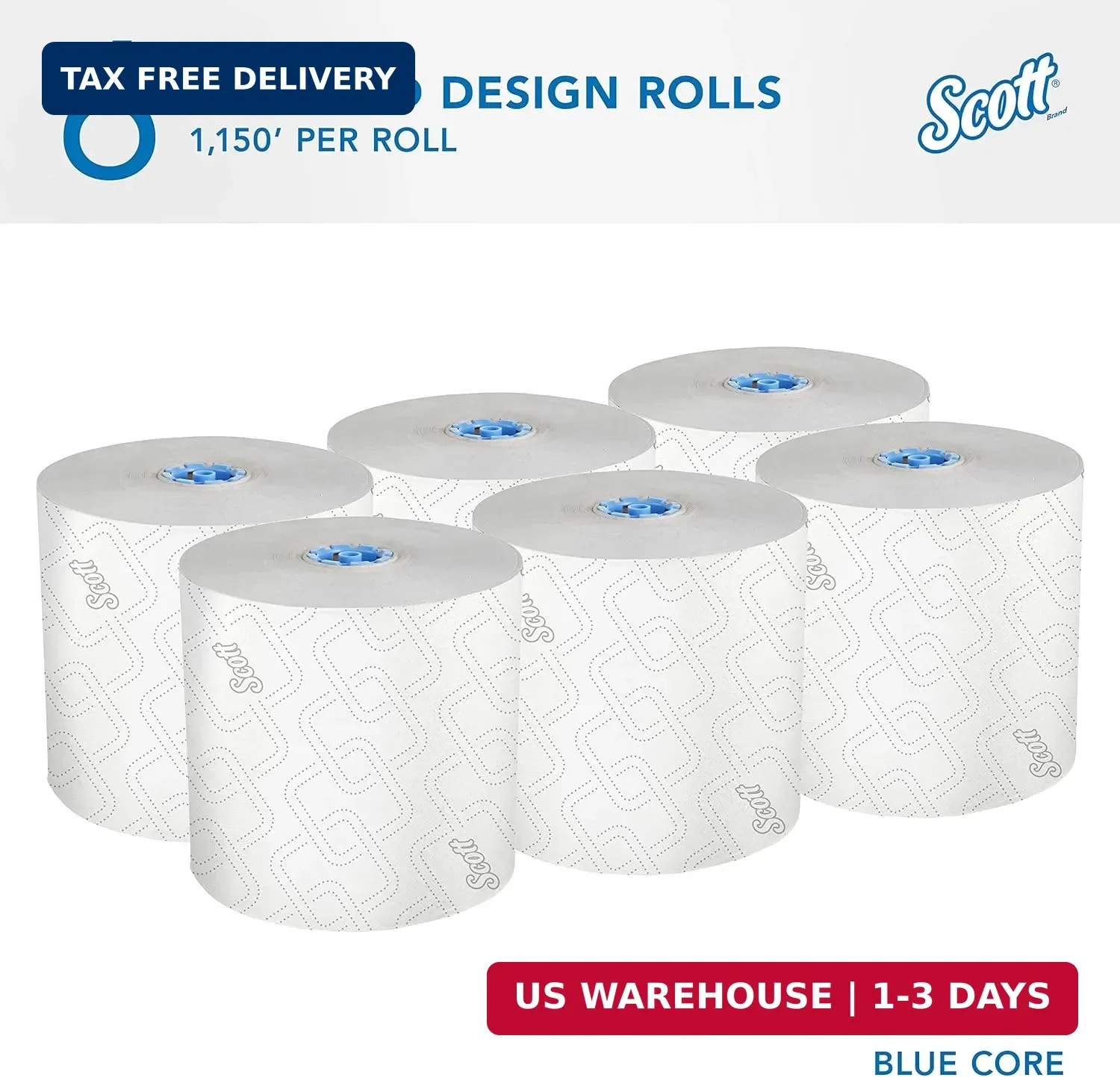 Scott Professional High-Capacity Hard Roll Paper Towels, Bulk (25702), Hardwound