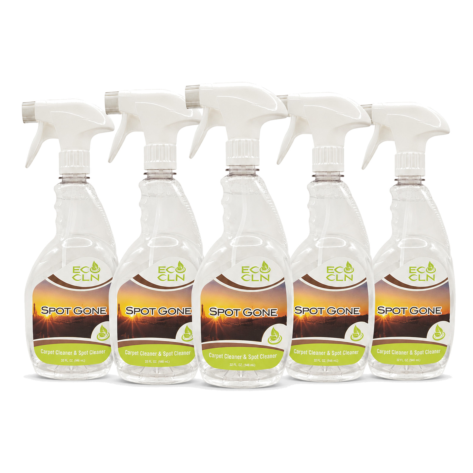 Eco Cln Spot Gone Carpet & Upholstery Stain Remover Spray 32 oz 5-Pack