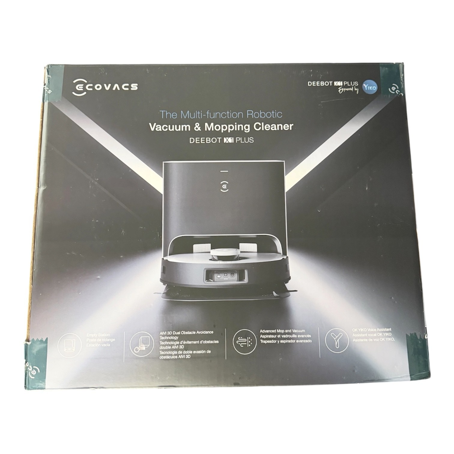 Ecovacs Deebot X1 Plus Robot Vacuum And Mop Combo With Self Emptying Station