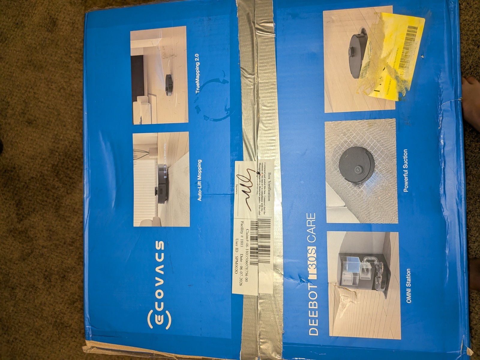 ECOVACS DEEBOT T30S Robot Vacuum and Mop (NIB)
