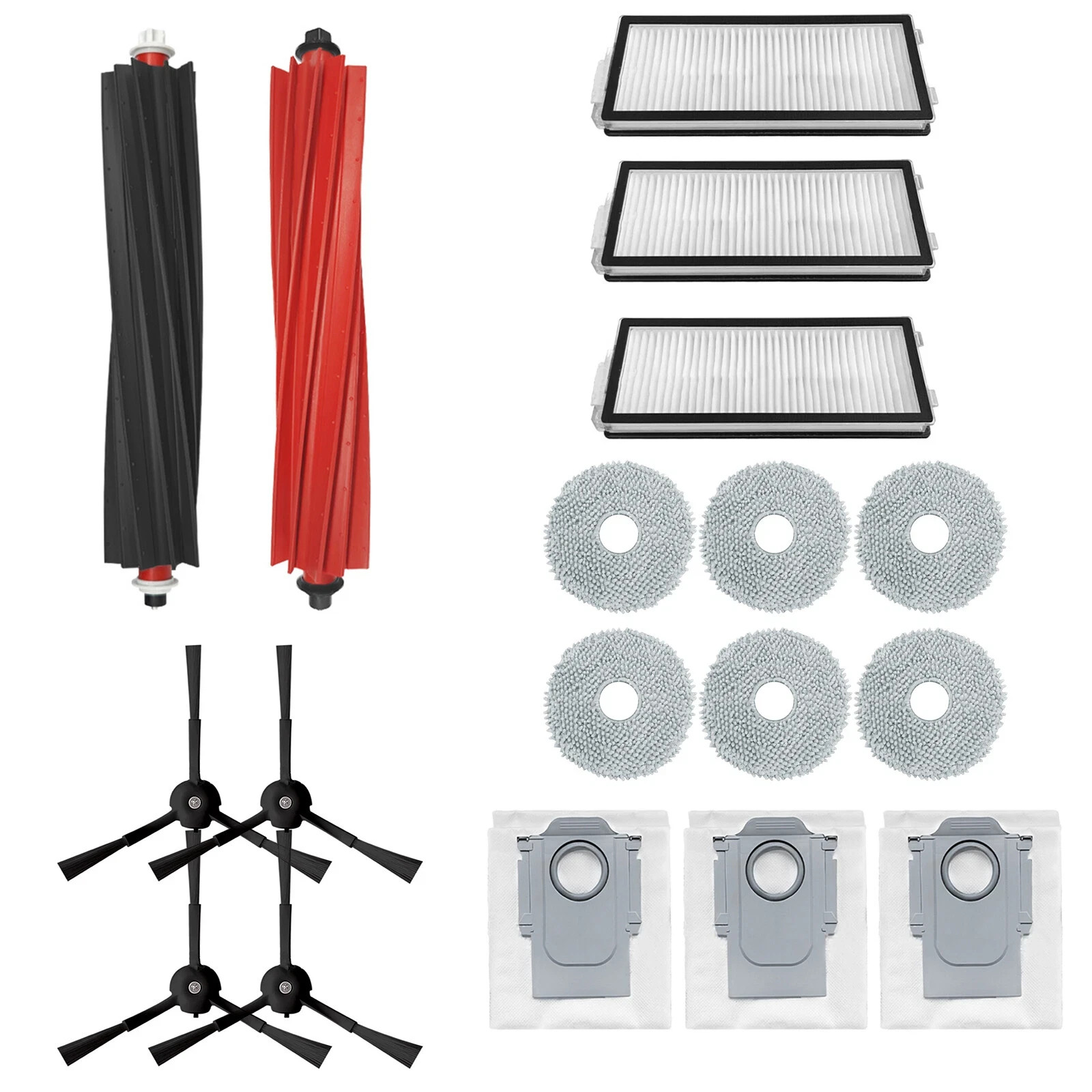 Replacement Parts Compatible with Roborock Qrevo Master/V20/P10S Pro 22 pc