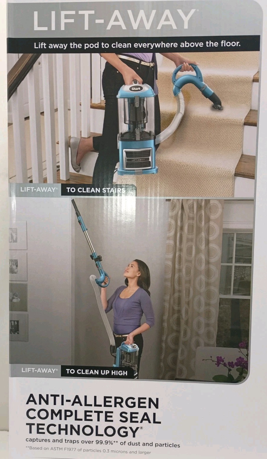 Shark Navigator Lift-Away Upright Vacuum Cleaner – Blue (NV380)