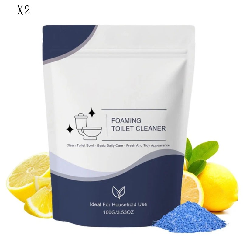 2PACK Restorabowl Foaming Cleaning Powder Fresh Scent Fast Dissolving Daily Care