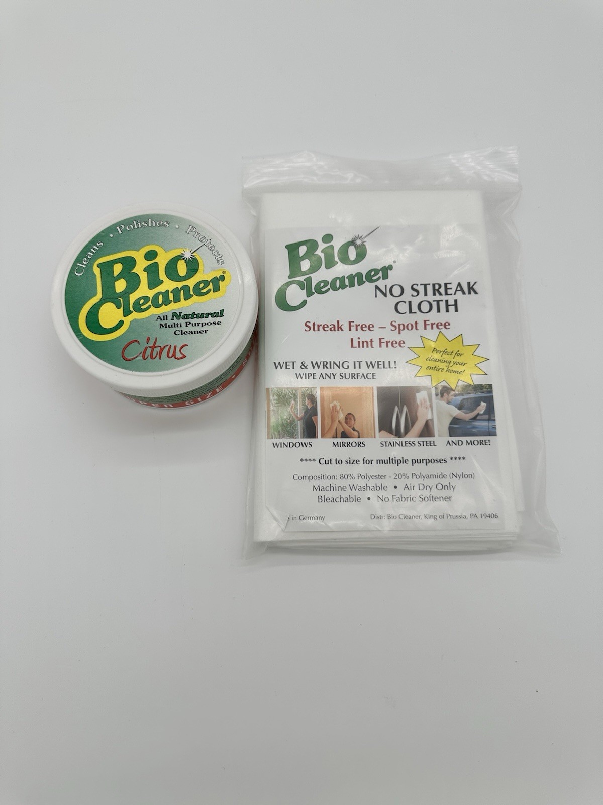 Bio Cleaner Multi Purpose Cleaner Citrus Super Size with No Streak Cloth 17.5oz