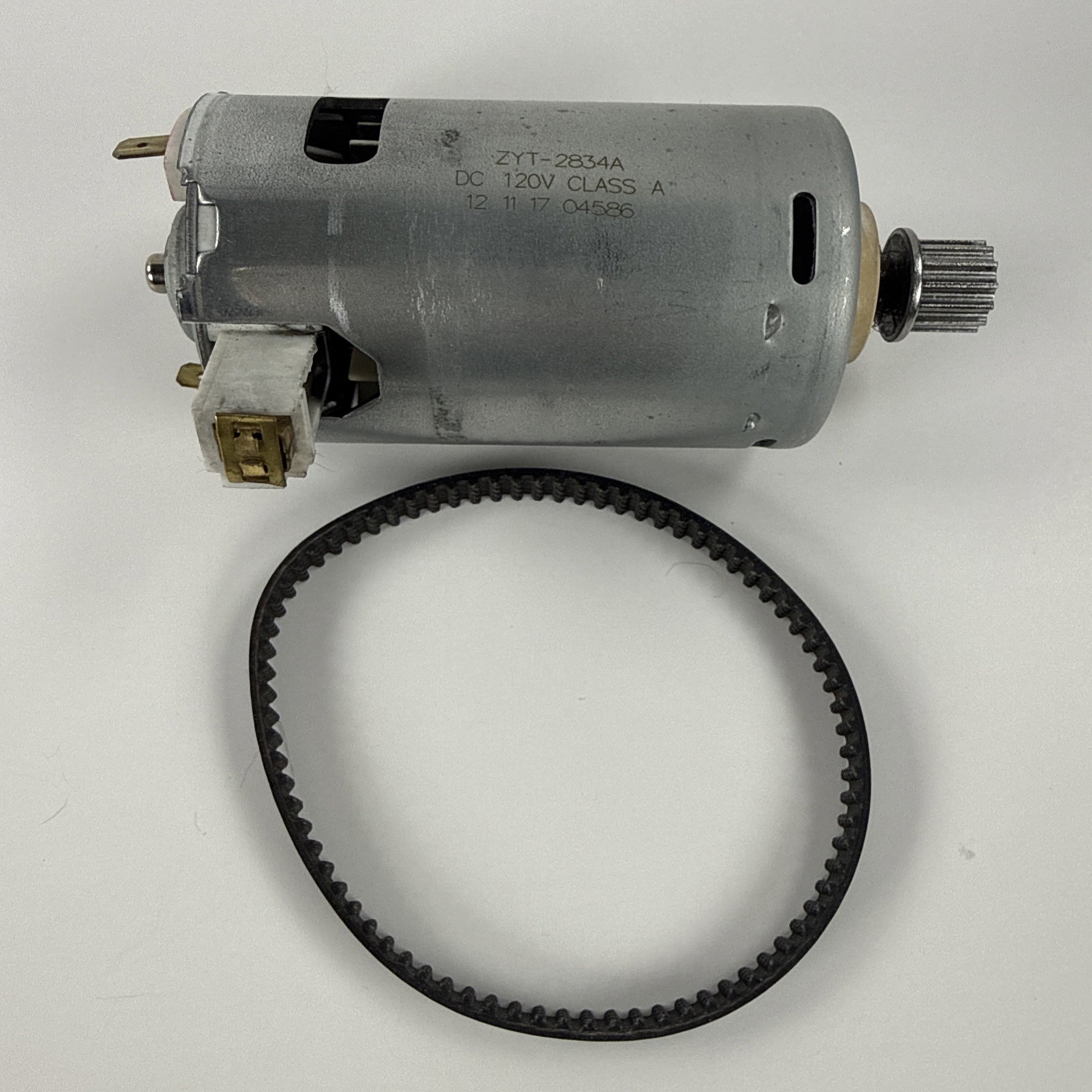 Shark Navigator NV500 NV501 Brushroll Motor ZYT-2834A 120V w/ Gear & Belt OEM