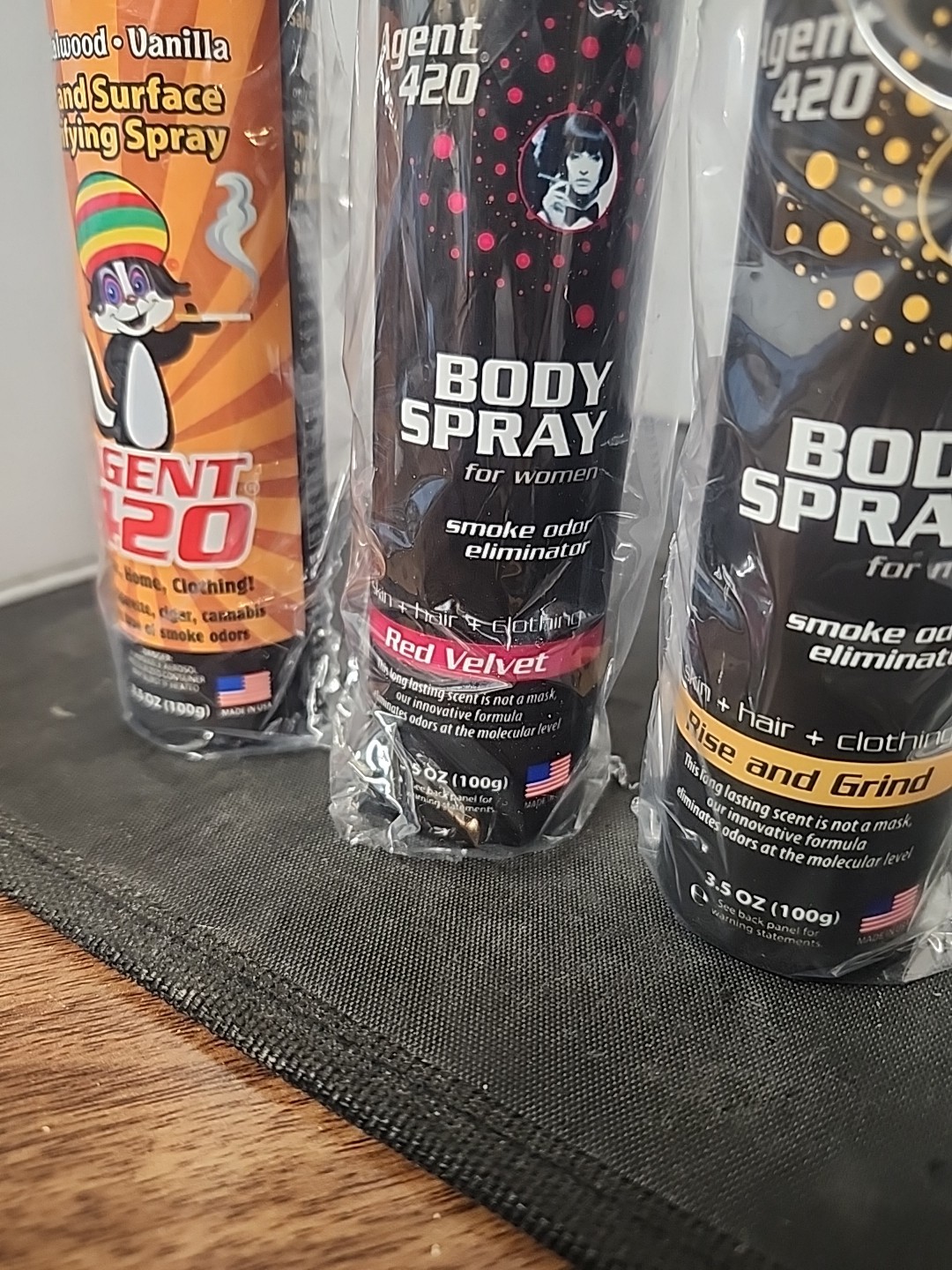 3 AGENT 420 3.5oz Assortment WEED Smoke Odors Eliminator car Air Freshener