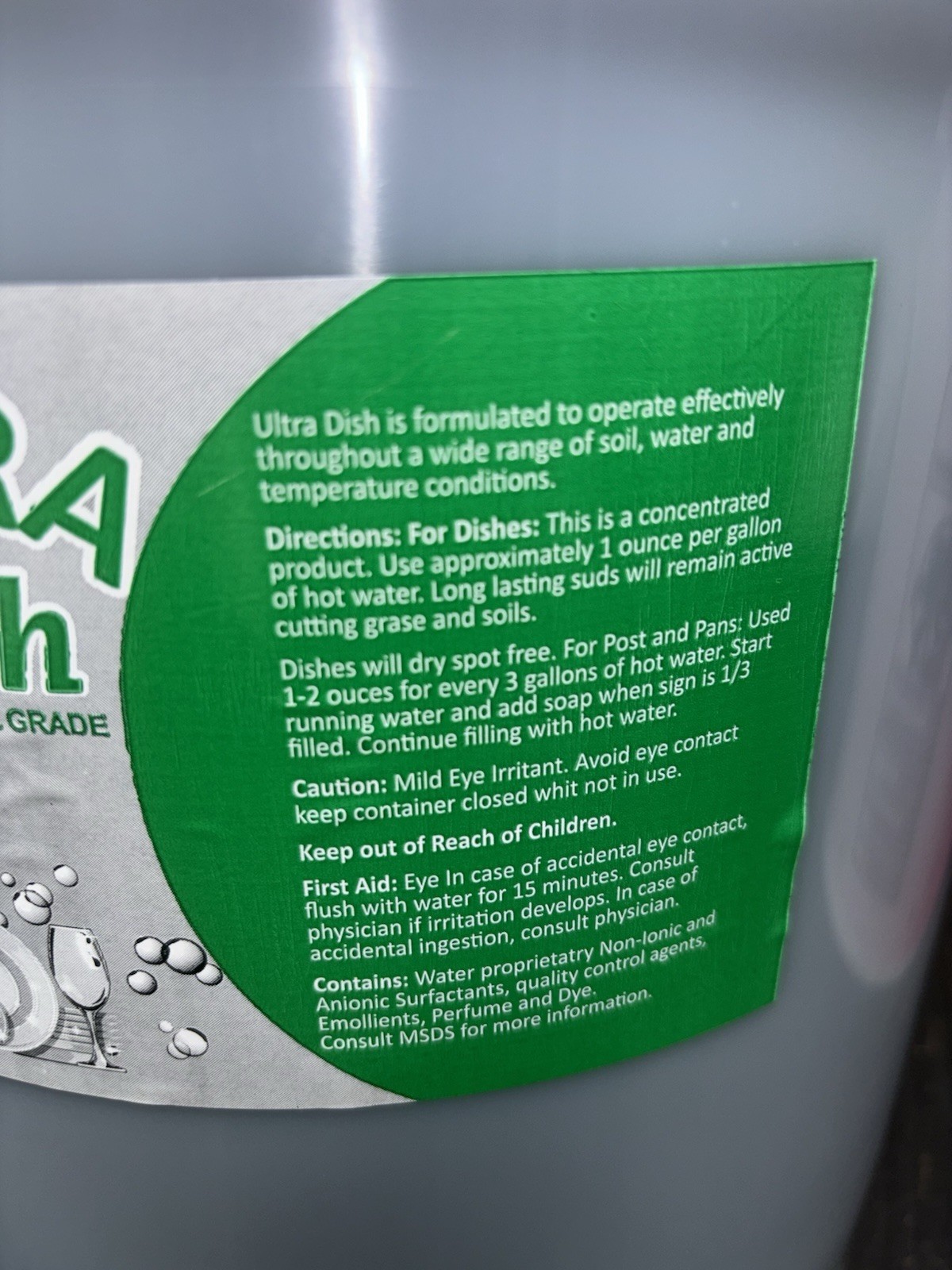 (5 Gallons) Commercial Concentrated Blue Pot and Pan Detergent Liquid Dish Soap