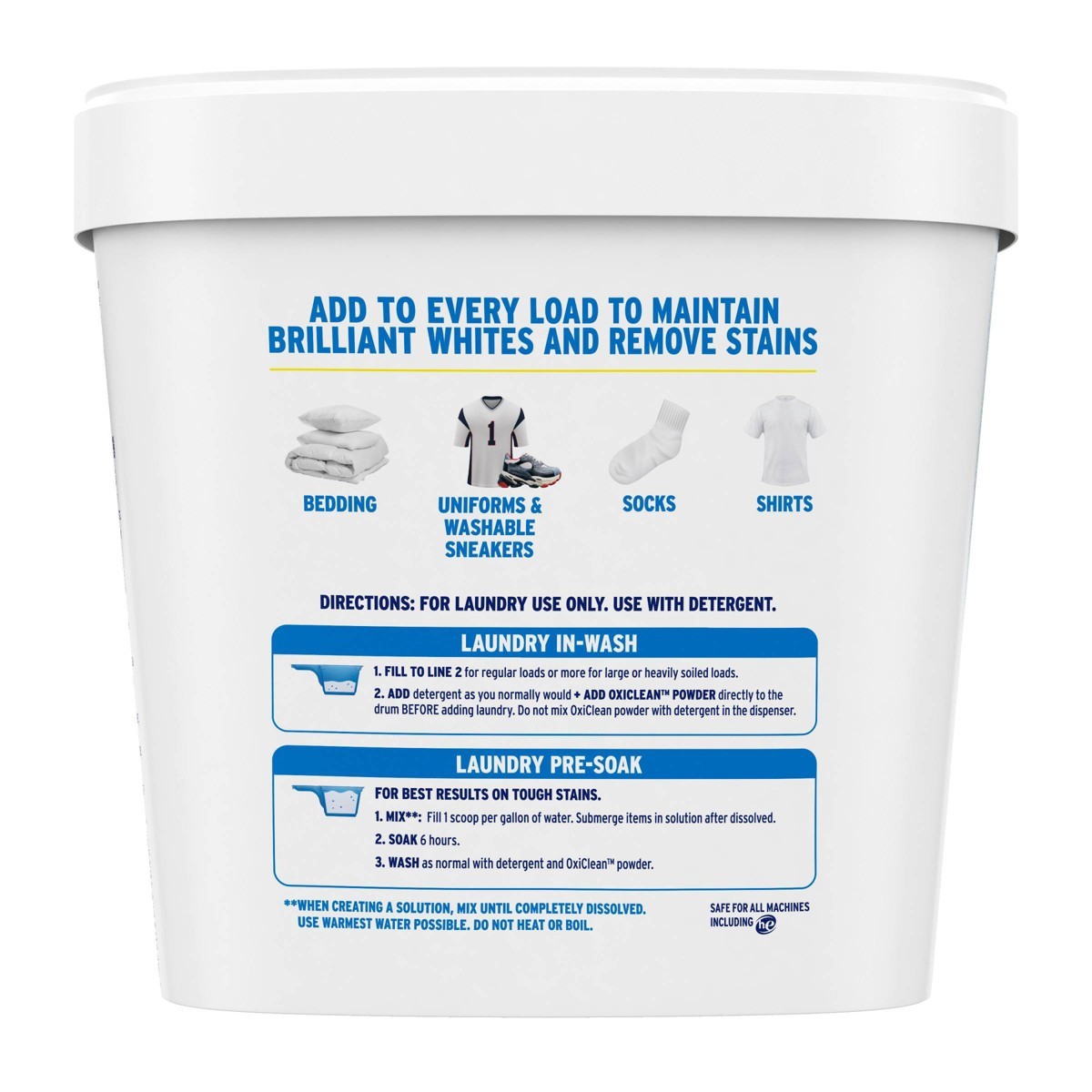 OxiClean White Revive Laundry Whitener and Stain Remover Powder – 5lbs