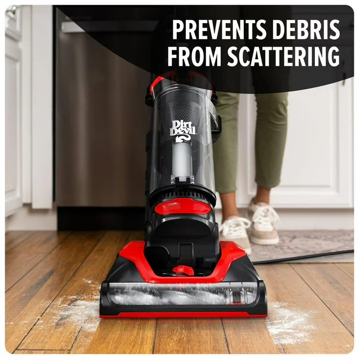 Dirt Devil Bagless Upright Vacuum Cleaner, Multi-Surface, UD76330V, Black
