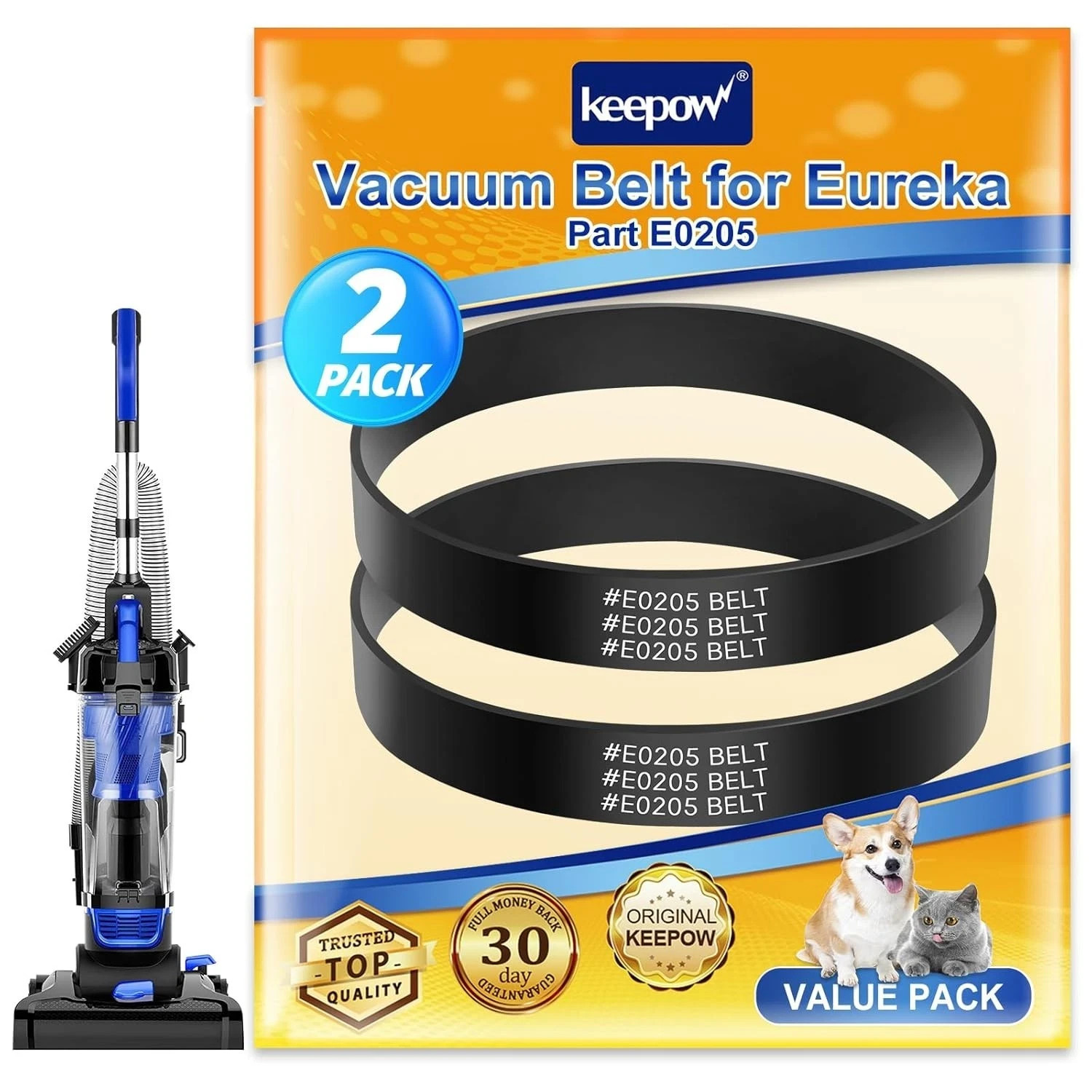 Vacuum Belt for Eureka Power Speed NEU Series (2 Pack)