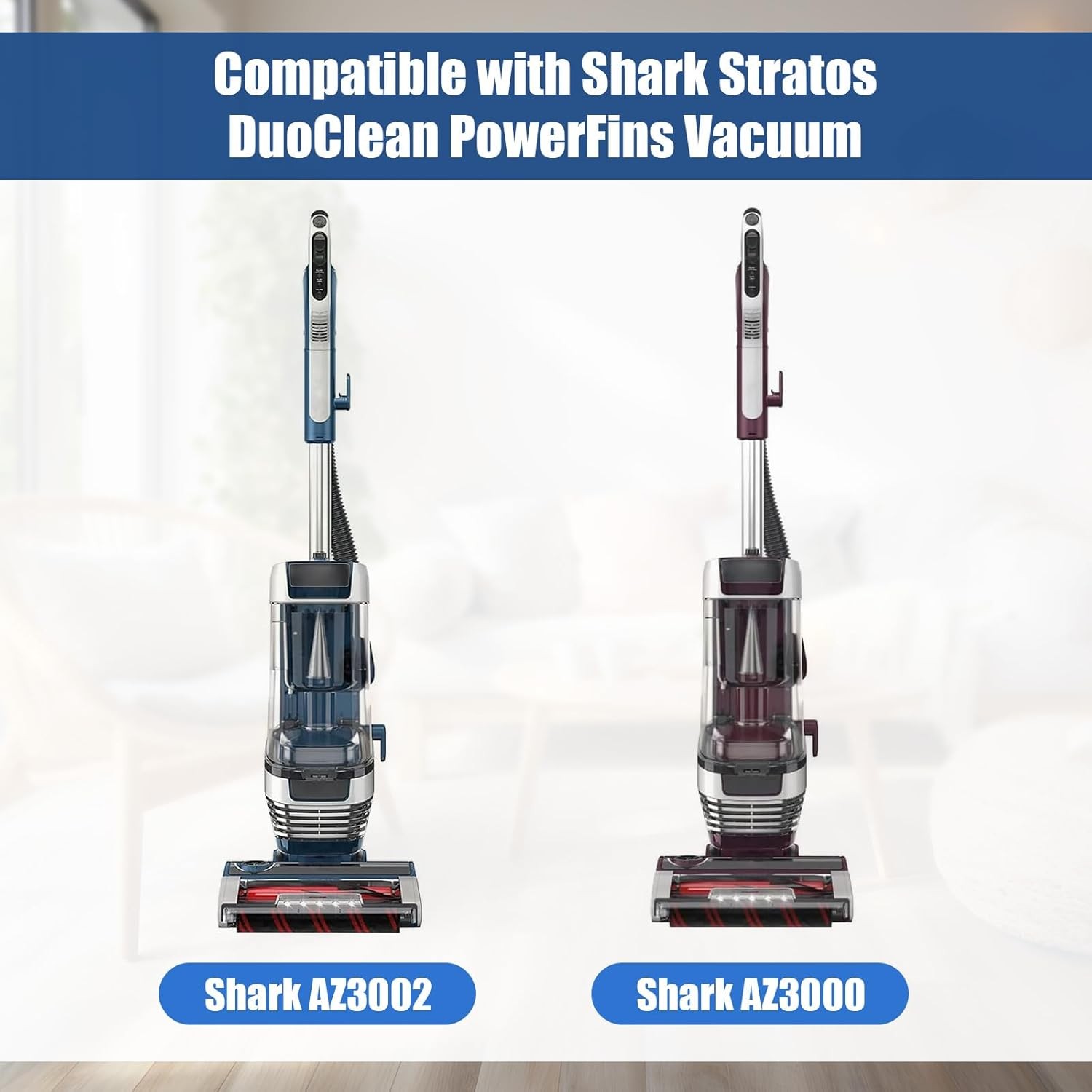 Replacement Filters for Shark Stratos AZ3002 AZ3000 AZ3000W DuoClean PowerFins