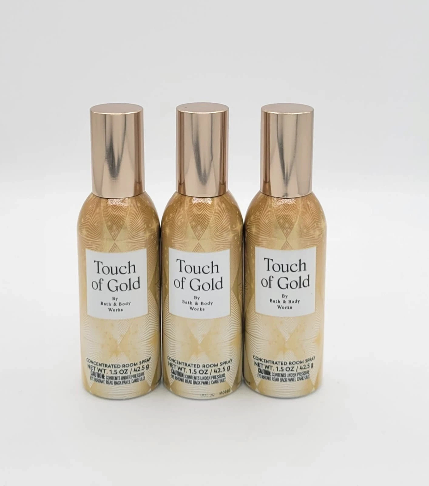 3x Bath & Body Works Touch of Gold Concentrated Room Spray 1.5 oz SOLD OUT HTF