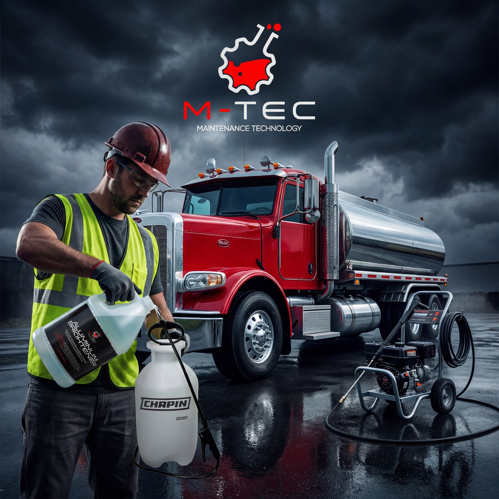 M-Tec Aluminum Brightener Concentrate, Heavy-Duty Aluminum Cleaner – 1 Gallon