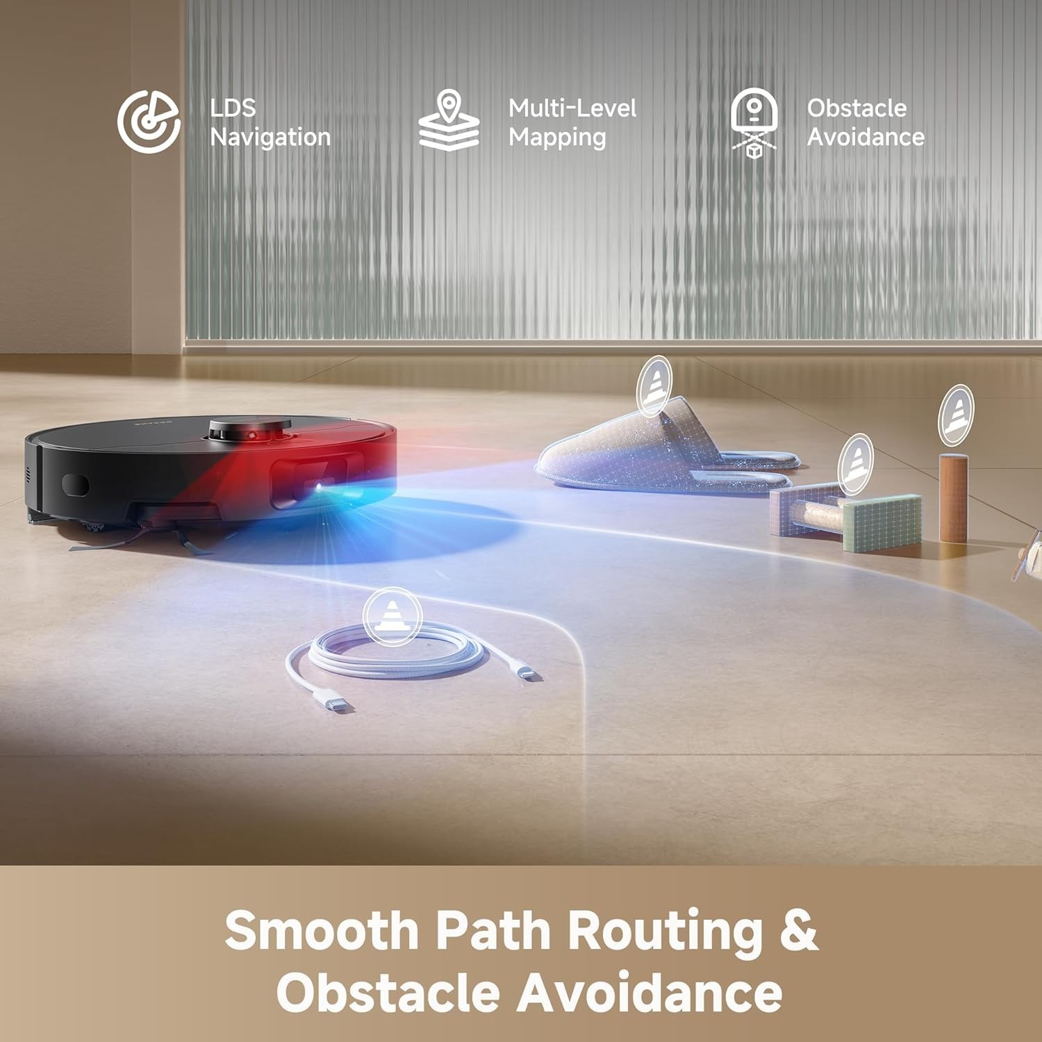 D20 Plus Robot Vacuum and Mop, 13,000Pa Suction, Self-Emptying with 5L Dust B…