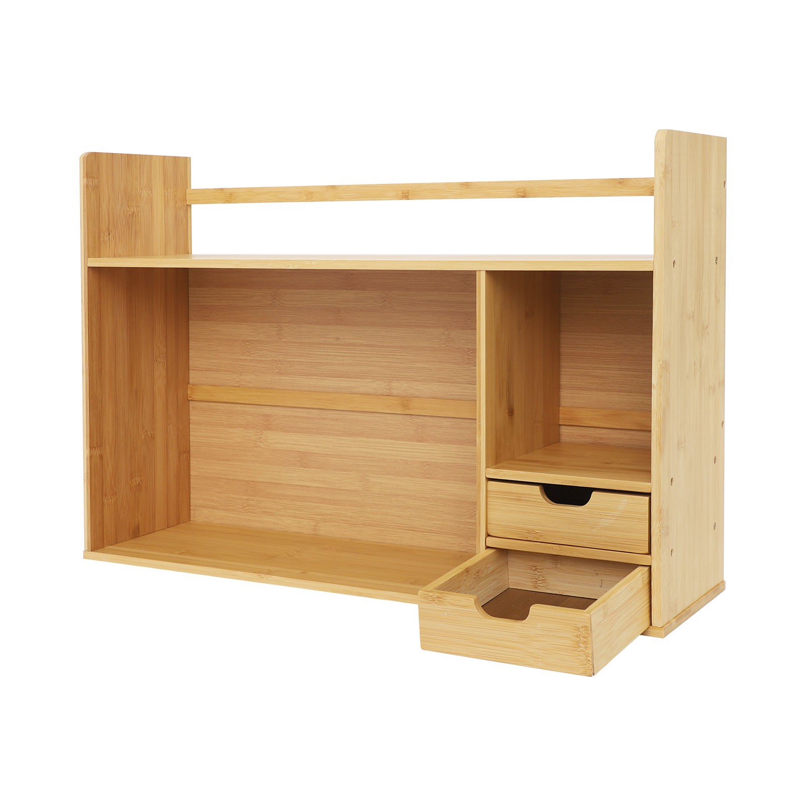 Small Desktop Bookshelf for Students Minimalist Office Desk Bookshelf 68*46cm US