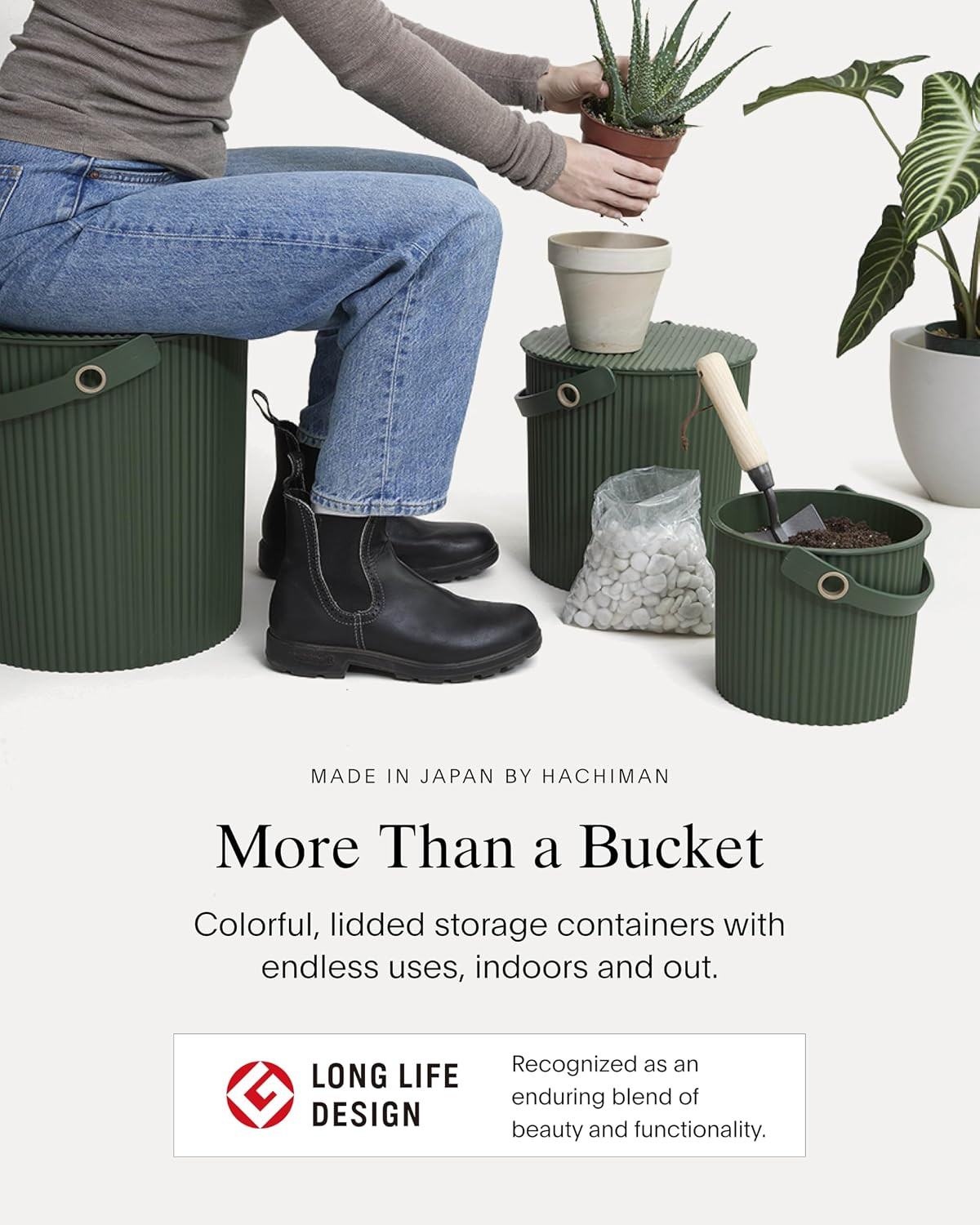Large Bucket, 2.6 Gallon Heavy Duty Bucket with Lid & Handle | Hands-Free Fillin