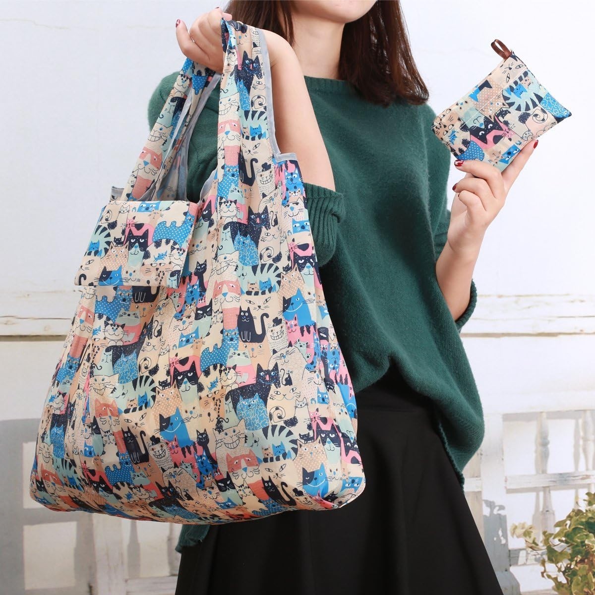 Compact Folding Tote Bag – Eco-Friendly, Portable Shopping for Everyday Use