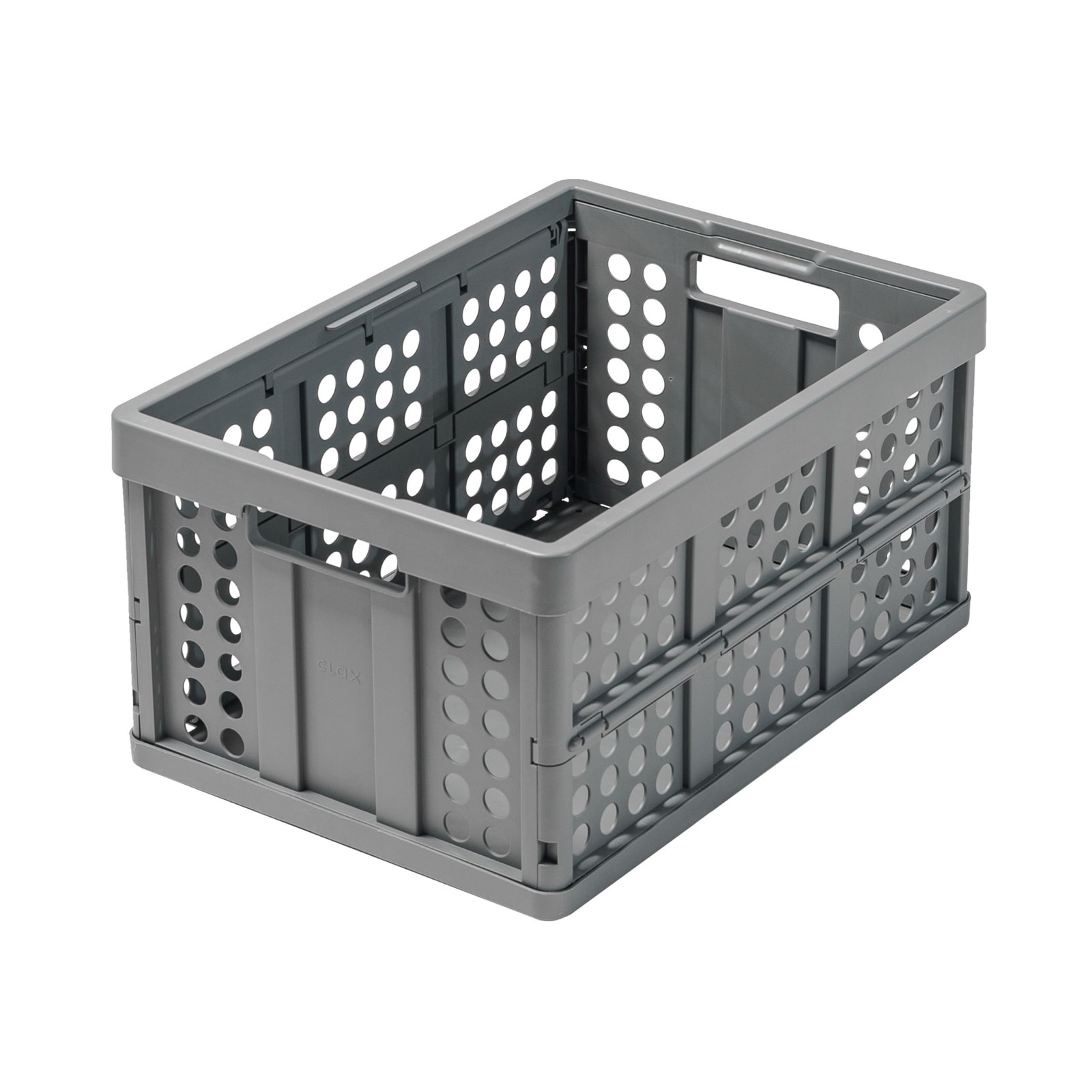 ® crate | folding box | basket | 48 qt (12 gal) | grey