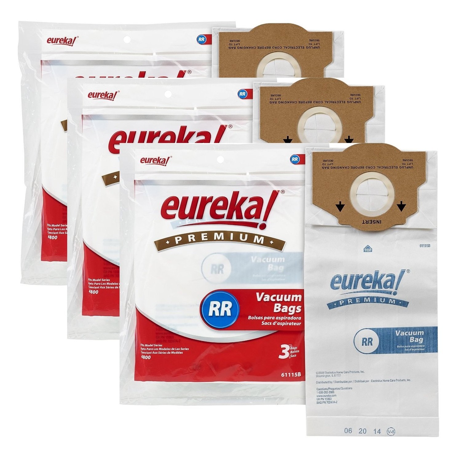Eureka OEM Premium RR Style Bag (9 Bags) 61115, 61115-12, 61115A, 61115B