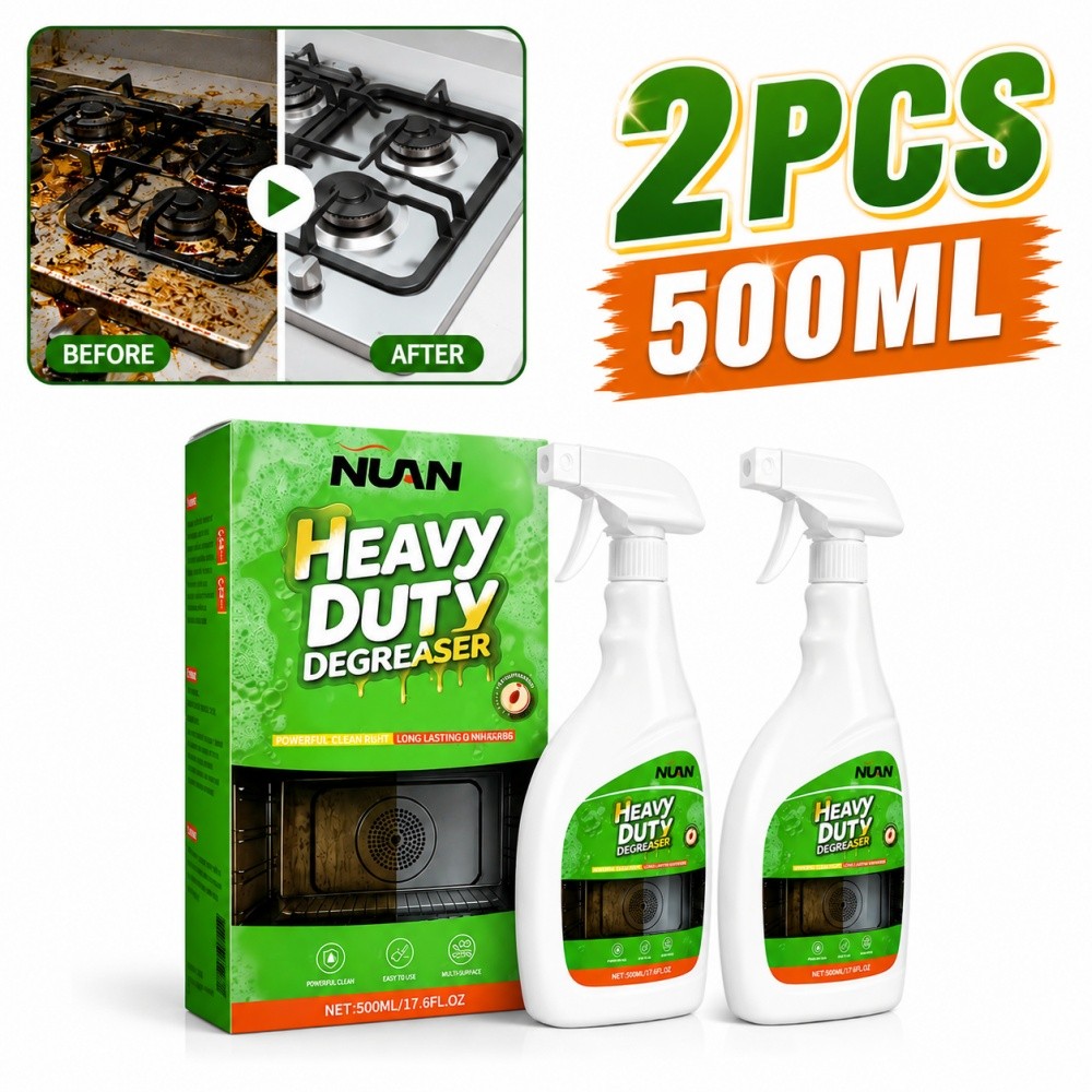 1/2Pack NUAN Cleaner Degreaser Spray, 16.91 oz, Heavy Duty Cleaner for Grease