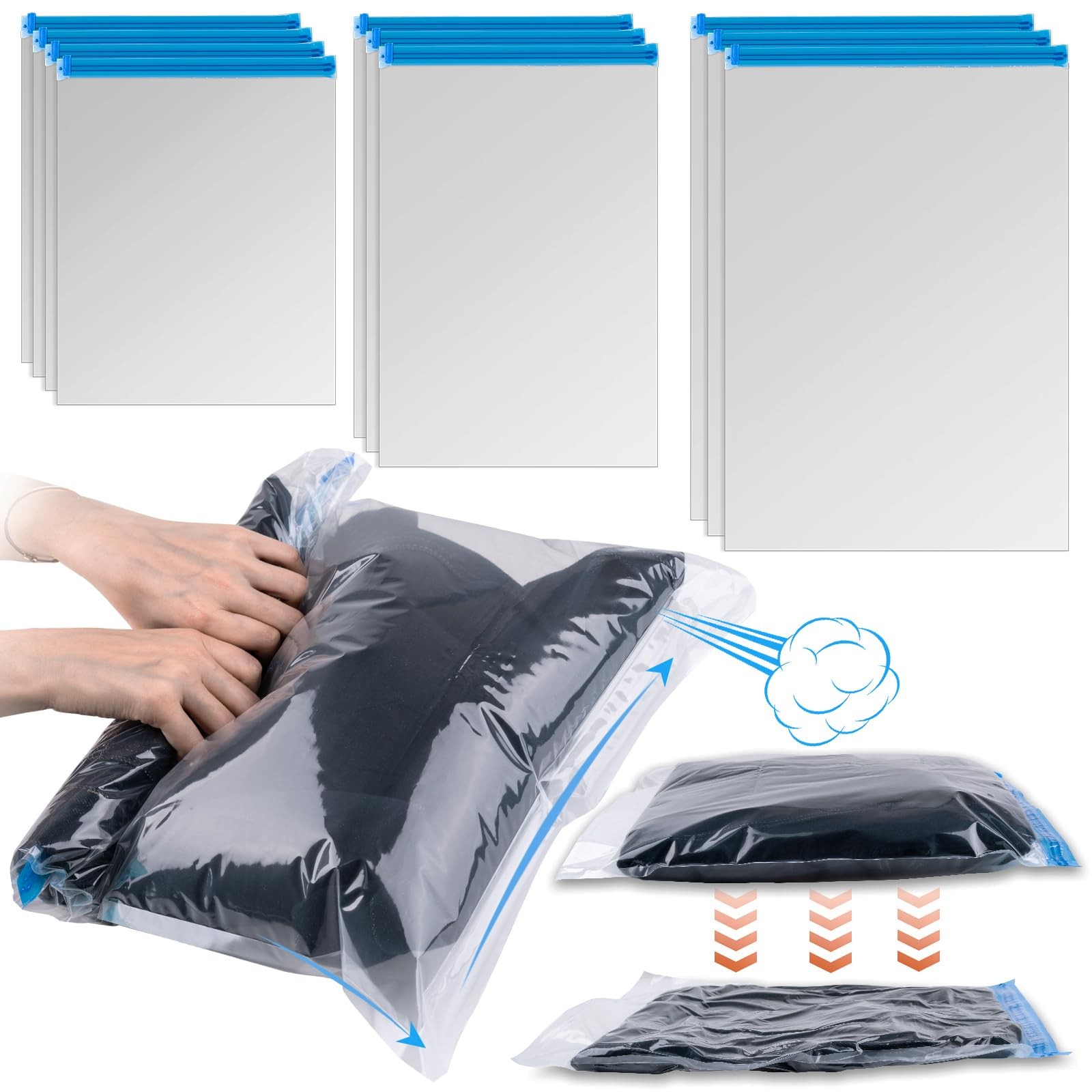 Compression Bags for Travel Storage Space Saver Travel Organizers Clothing Pa…