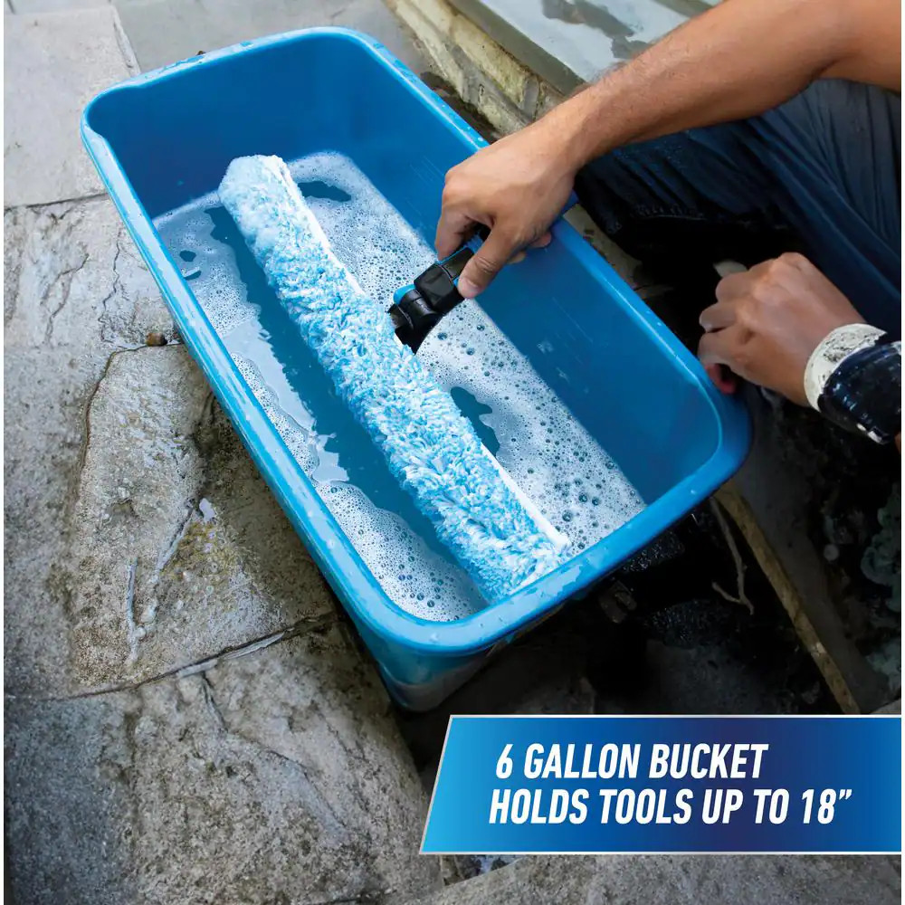 14 In. 2-In-1 Window Cleaner Squeegee & Scrubber Combi