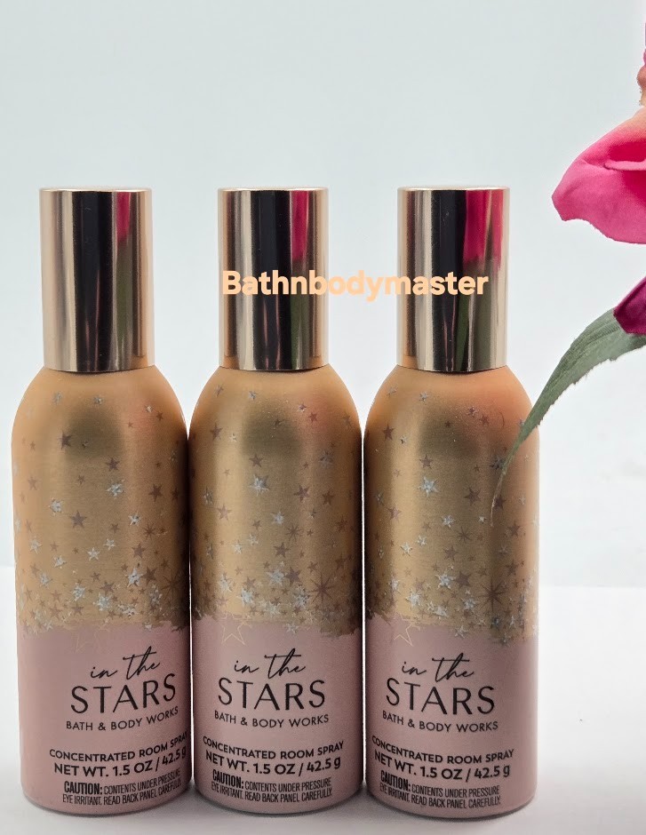 3) Bath & Body Works IN THE STARS Fragrance Room Perfume Spray 1.5oz x 3