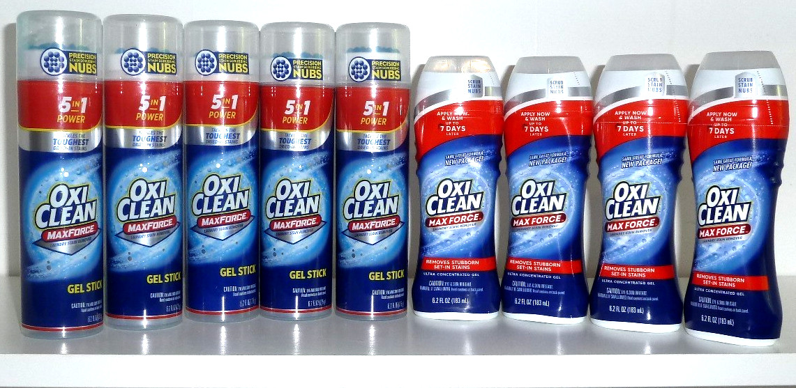 OxiClean Max Force Laundry Stain Remover Gel 6.2 fl oz (Pack of 9)