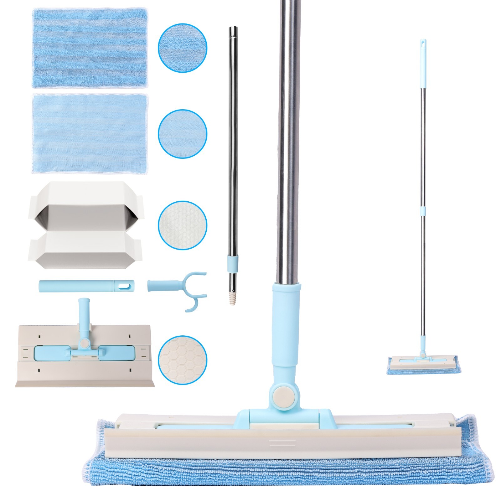 Multifunct Stretchable Dust Mop Microfiber Mop for Floor Wall Cleaning Dry Damp