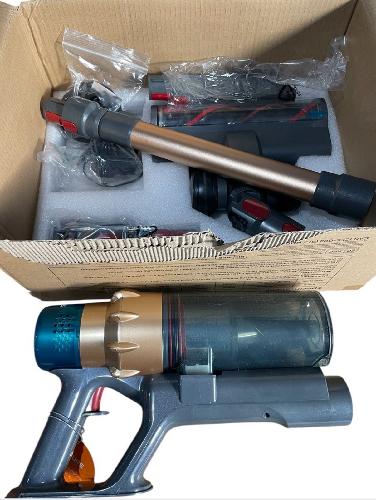 Lightly USED Cordless Stick Vacuum NO BATTERY INCLUDED