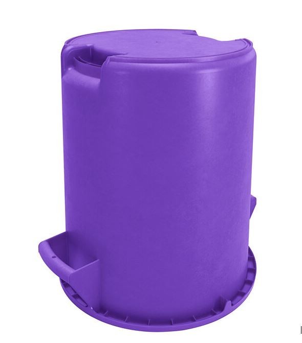 10 Gallon Commercial Trash Can – Food Grade, NSF Listed, Heavy Duty, 6-Purple