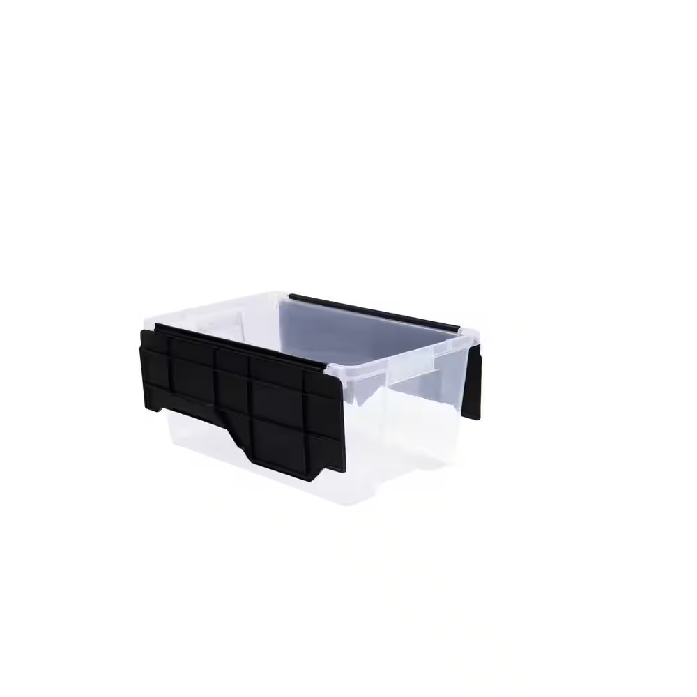 Clear 12 Gal. Flip Top Storage Tote